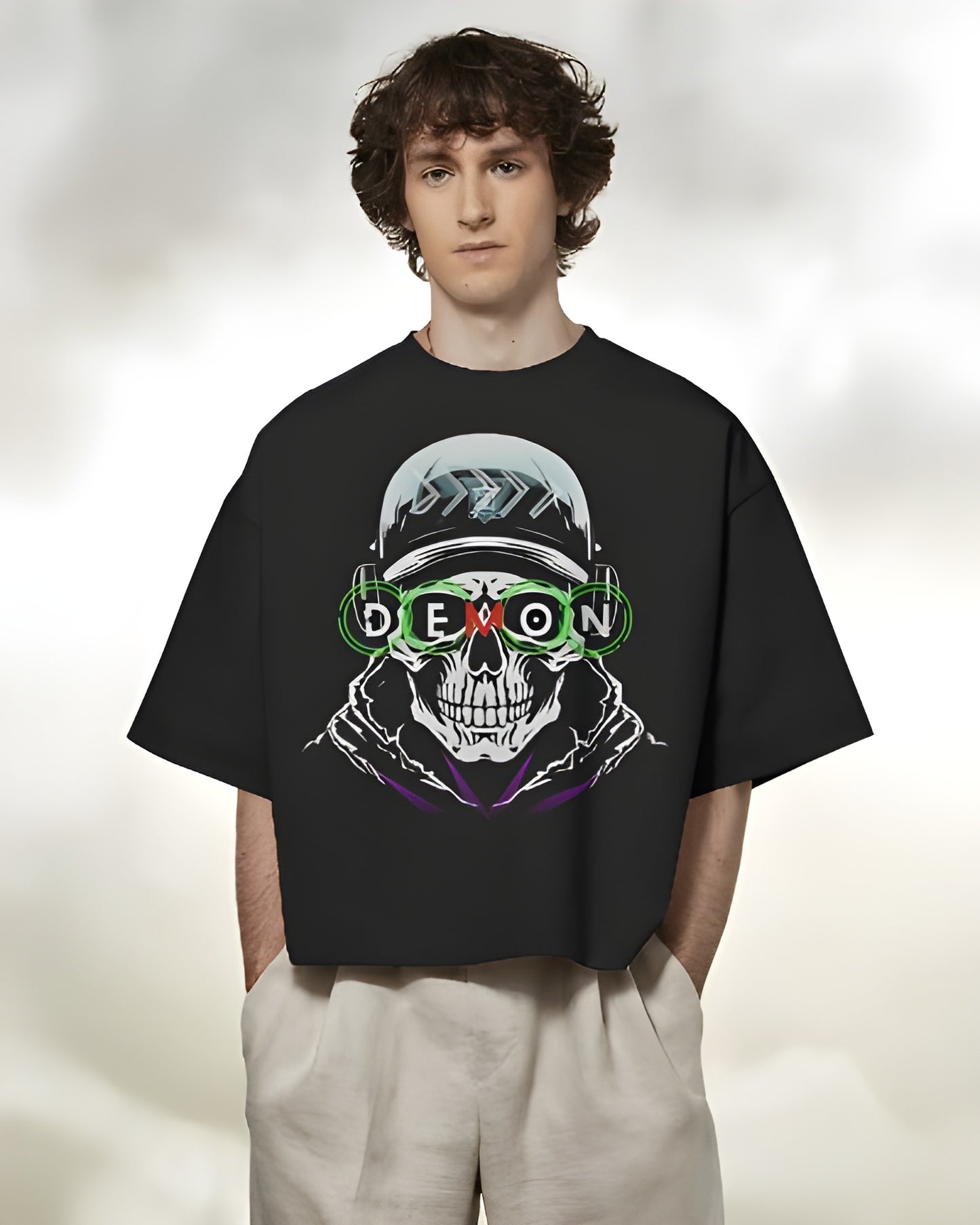 Demon Black Oversized T-shirt