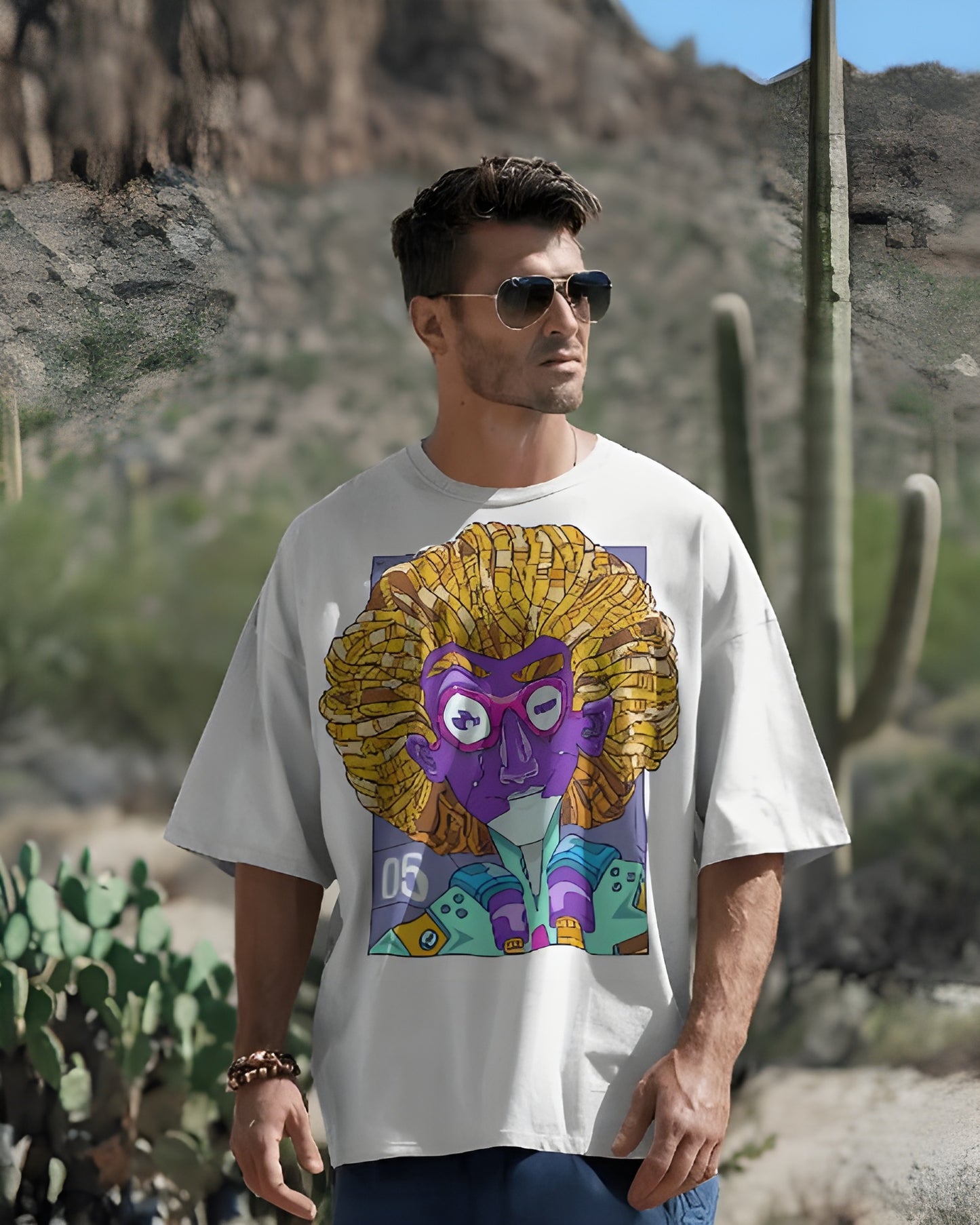 futuristic Robot Man: T-shirt