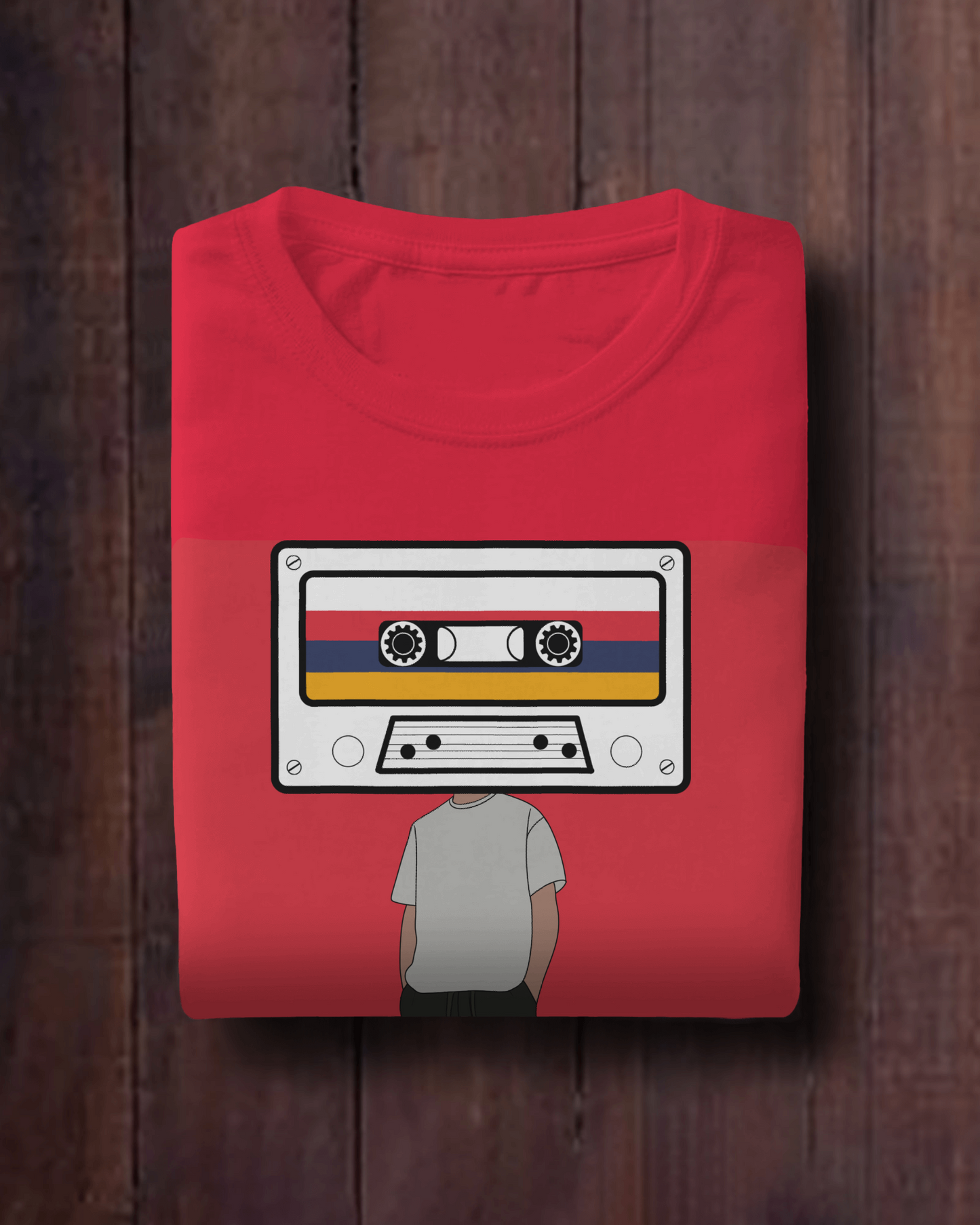 Unisex Red Music HEAD T-shirt