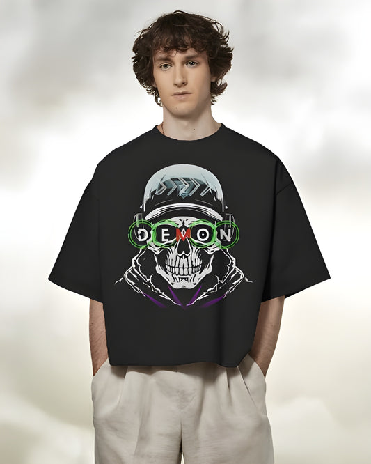 Demon Black Oversized T-shirt